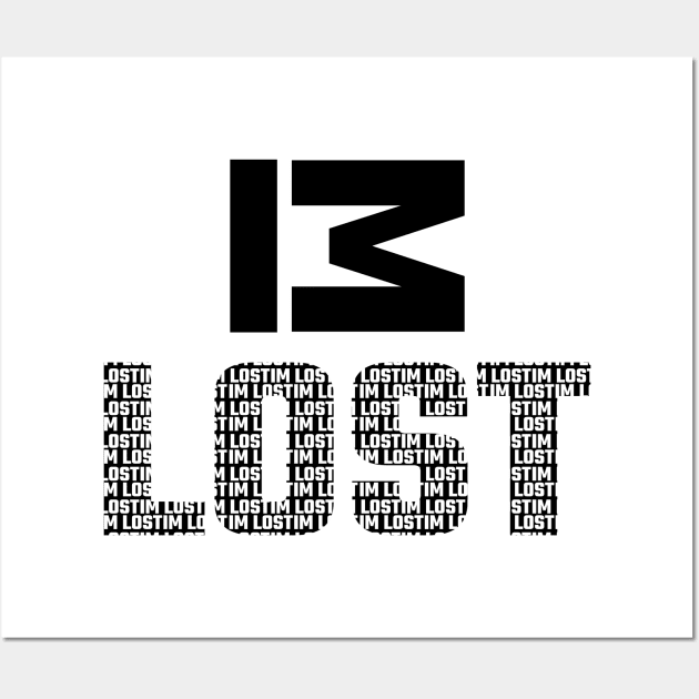 IM LOST BLACK WHITE TEXT Wall Art by Nana On Here